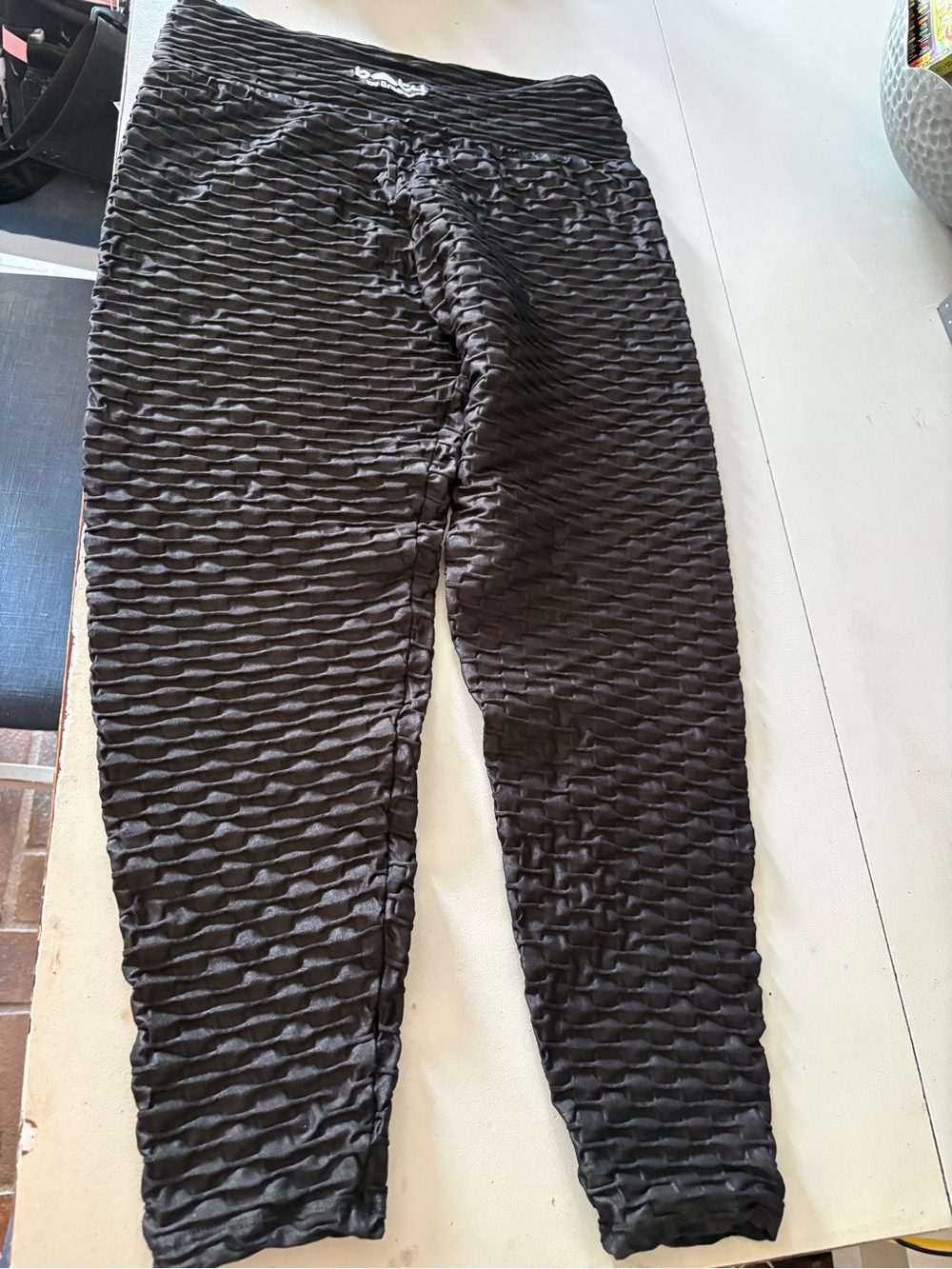 Booty by Brabants Black Textured Leggings